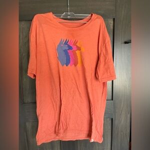 Cotopaxi Orange Tee with Colorful Graphic
